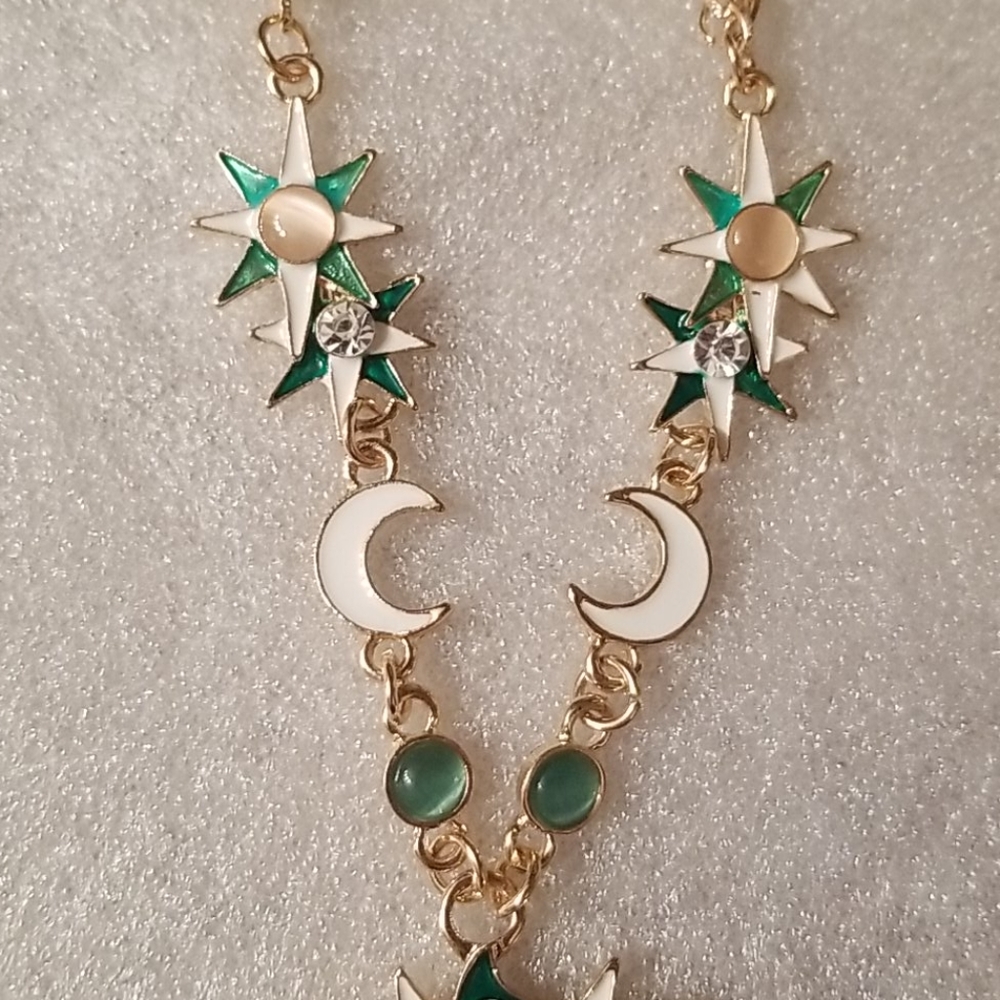 🆕️Sun rhinestone necklace - Picture 4 of 6